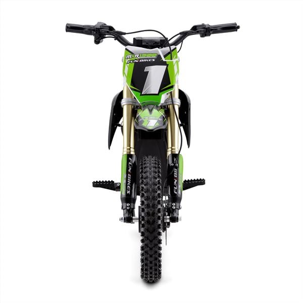 FunBikes MXR 1300w 48v Lithium Electric Motorbike 12/10 65cm Green Kids Dirt Bike