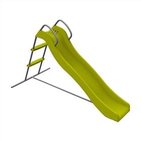 1.8m Green Wavy Kids Slide Freestanding Children's Playground Equipment