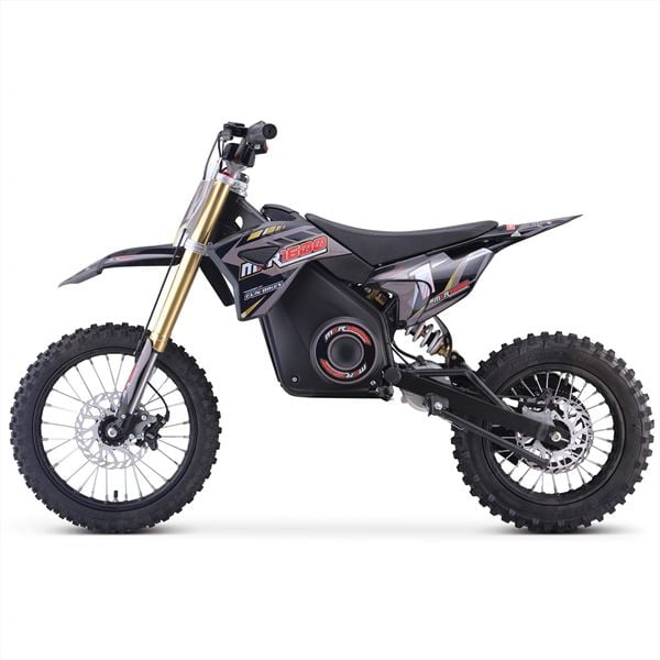 FunBikes MXR 1600w 48v Lithium Electric Motorbike 14/12 68cm Grey Kids Dirt Bike