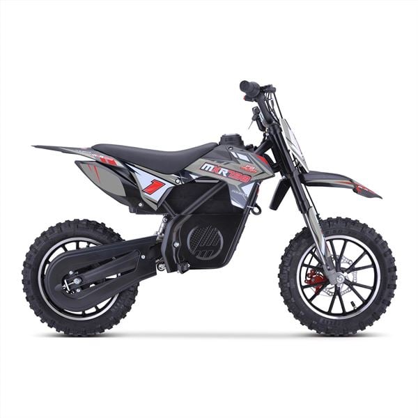 FunBikes MXR 790w Lithium Electric Motorbike 61cm Grey Kids Dirt Bike