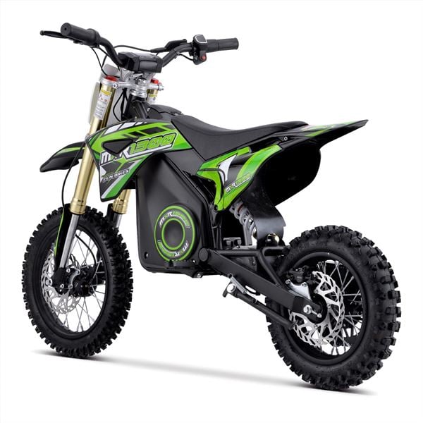 FunBikes MXR 61cm 1300w Green Electric Kids Mini Dirt Motorbike