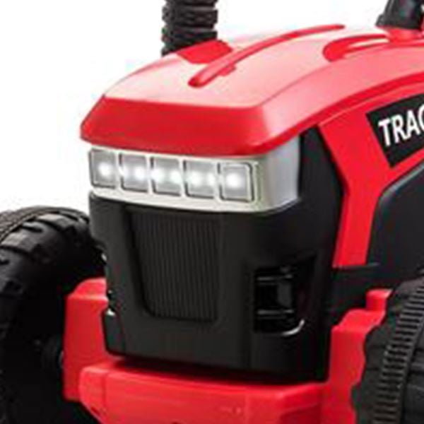 Tobbi Tractor And Trailer Red Electric Ride On Tractor