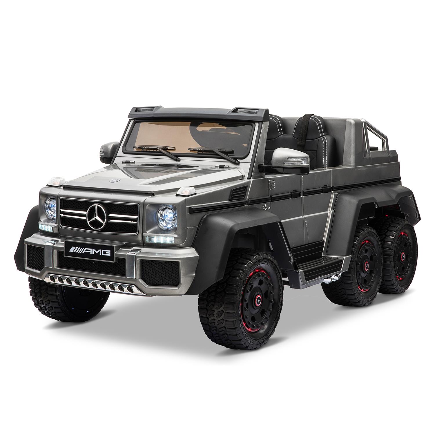 Mercedes G63 6x6 Amg G Wagon Licensed 4wd 12v Battery Grey Ride On Suv