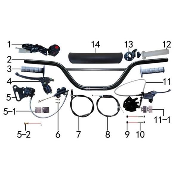 M2R KX110F Pit Bike Grips