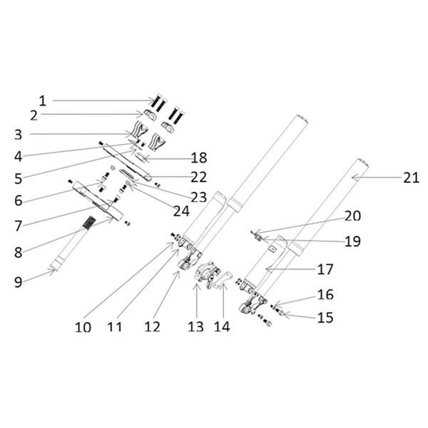 FunBikes MXR1300 Electric Dirt Bike Number Board Bracket