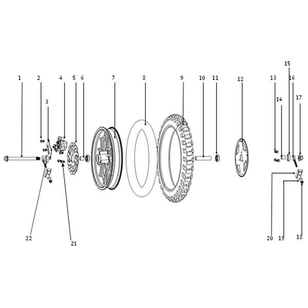 MXR RAGE 50cc Mini Dirt Bike Wheel Bearing