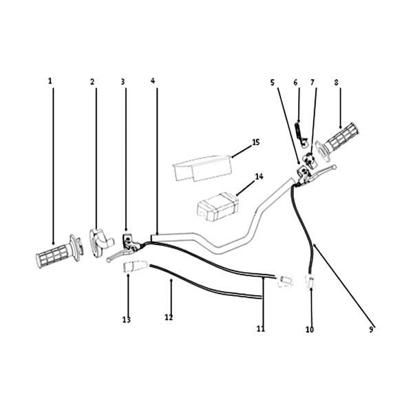 FunBikes MXR 60 Mini Dirt Bike Throttle Cable Rubber Sleeve