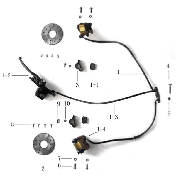 Pentora 125cc Quad Bike Front Brake Disc