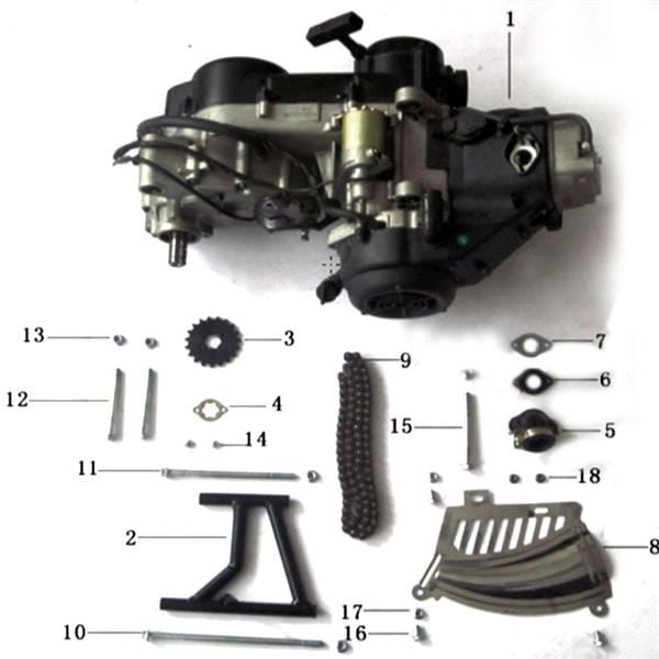 Pentora 150cc Quad Bike Front Sprocket Retainer Plate Bolt