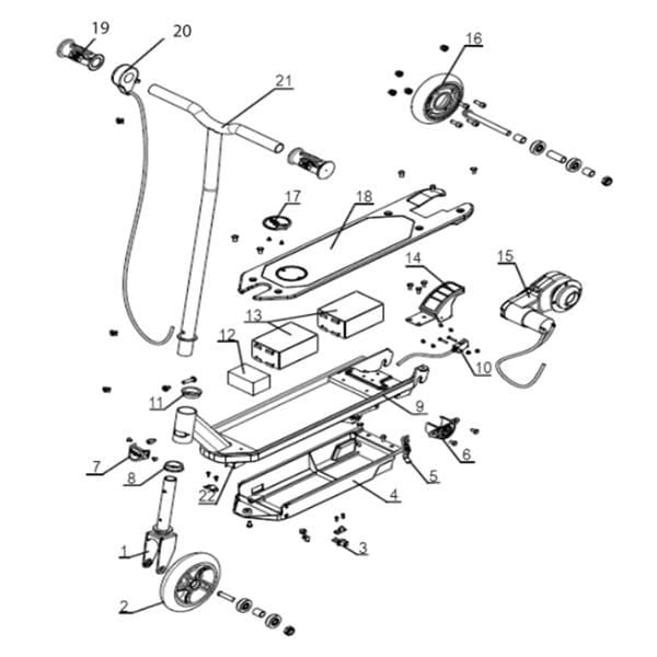 Chaos 12v 30w Electric Scooter Handlebar Grip