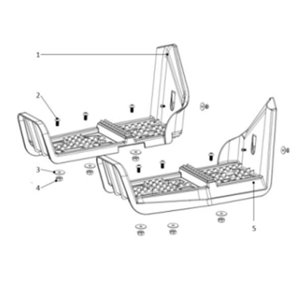 FunBikes Excite 1000w Mini Quad Footrest Bolt