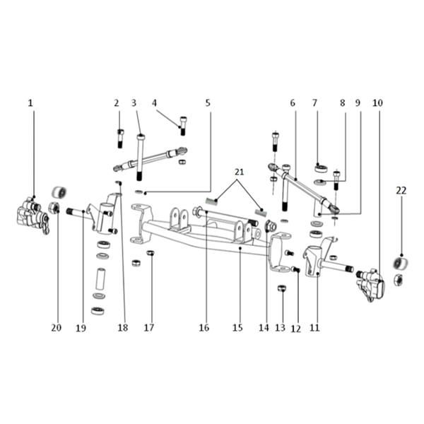 FunBikes Excite 50cc Mini Quad Front RHS Brake Caliper Red