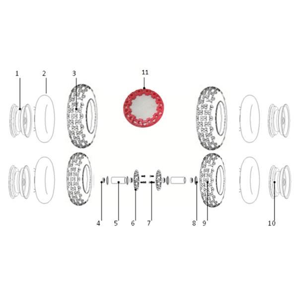 FunBikes Excite 50cc Mini Quad Front Brake Disc Bolt