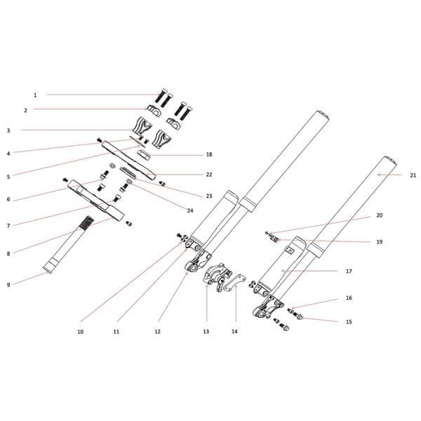 FunBikes MXR1500 Electric Dirt Bike Front Brake Caliper Bracket