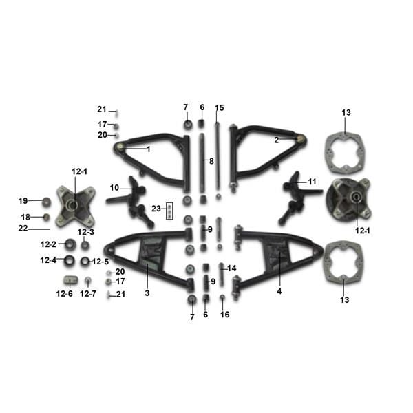 Xtrax Sport 250cc Quad Bike Front Wheel Hub Bearing 6202