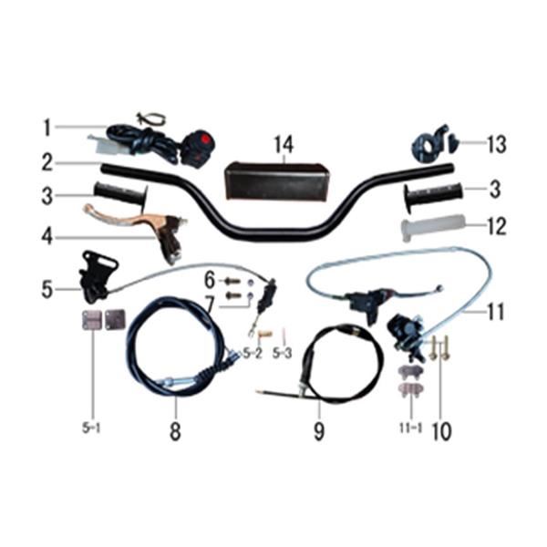 M2R RF160 S2 Pit Bike Front Brake Lever