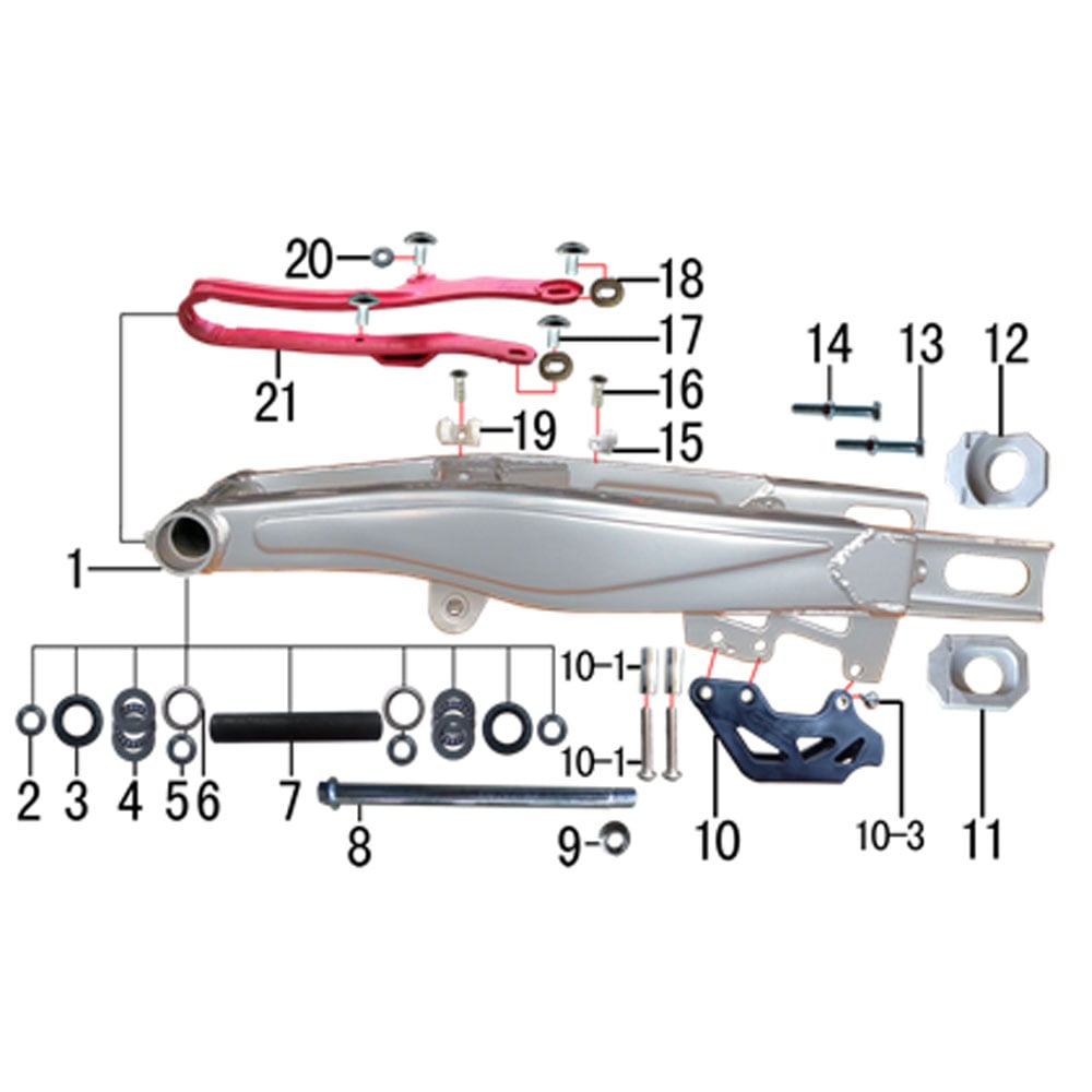 dirt bike chain adjuster bolt