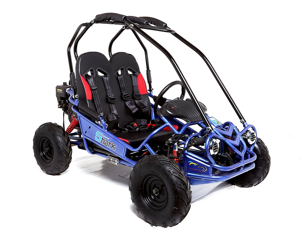 FunBikes Shark RV50 156cc Petrol Blue Mini Off Road Buggy