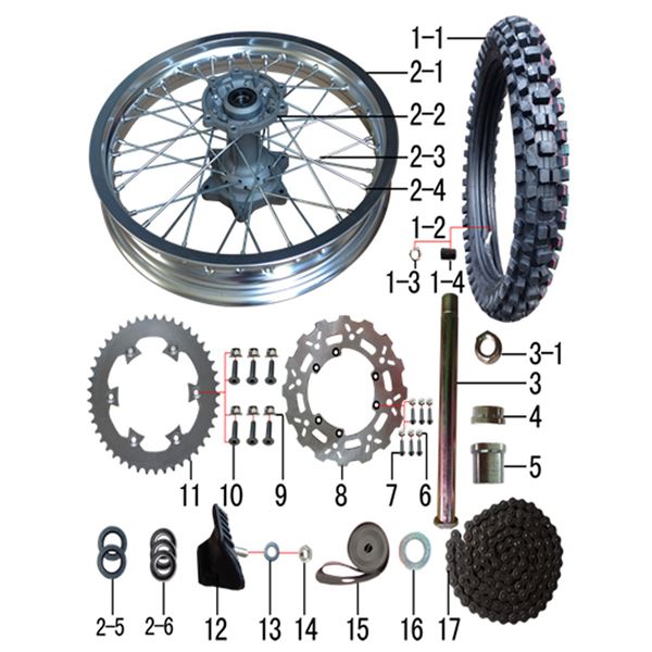 18 rear dirt bike wheel