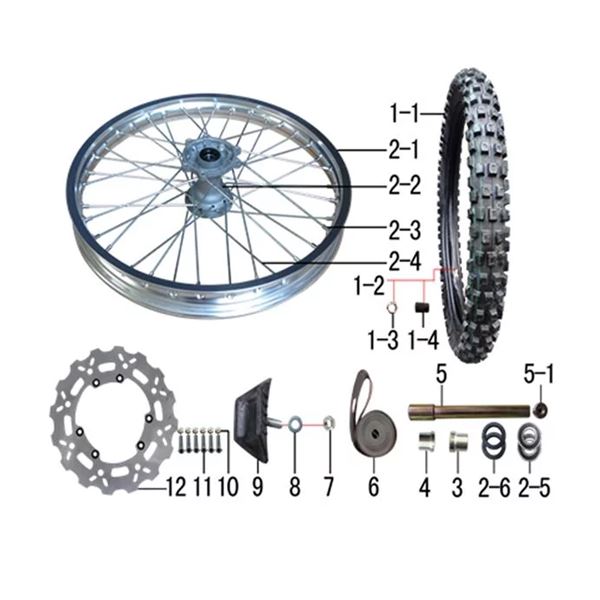 10ten pit bike parts