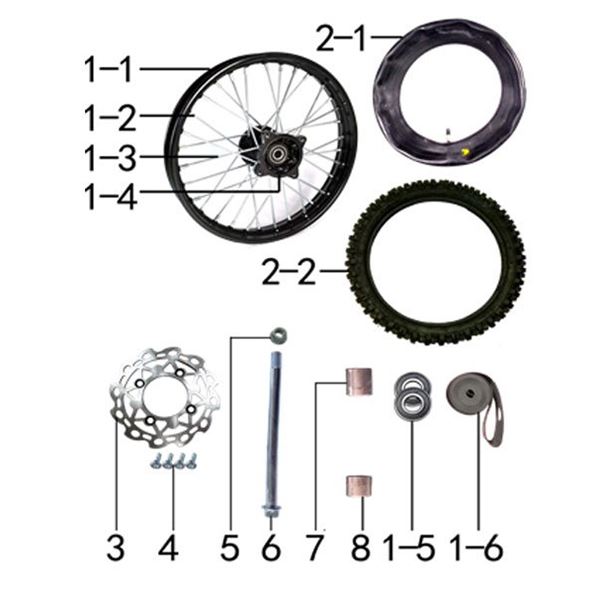 pit bike front wheel