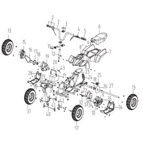 mini moto quad plastics