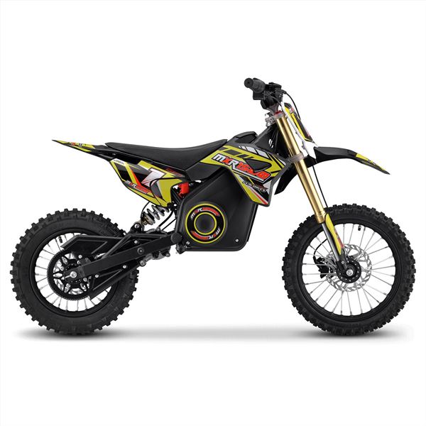 yellow electric dirt bike